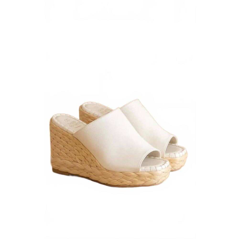 NEW OASIS SOCIETY women's raina espadrille slip on wedge sandals in white